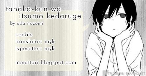 Tanaka-Kun Wa Itsumo Kedaruge: Chapter 2