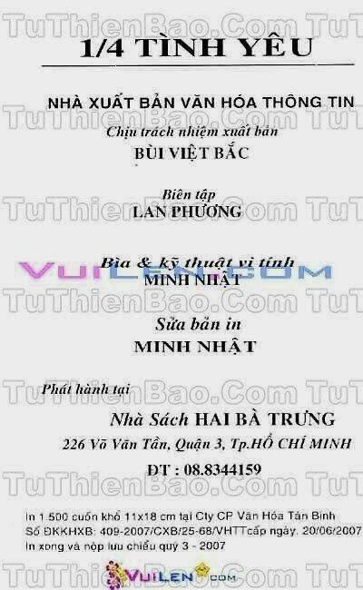 1/4 Tình Yêu: Chapter 9