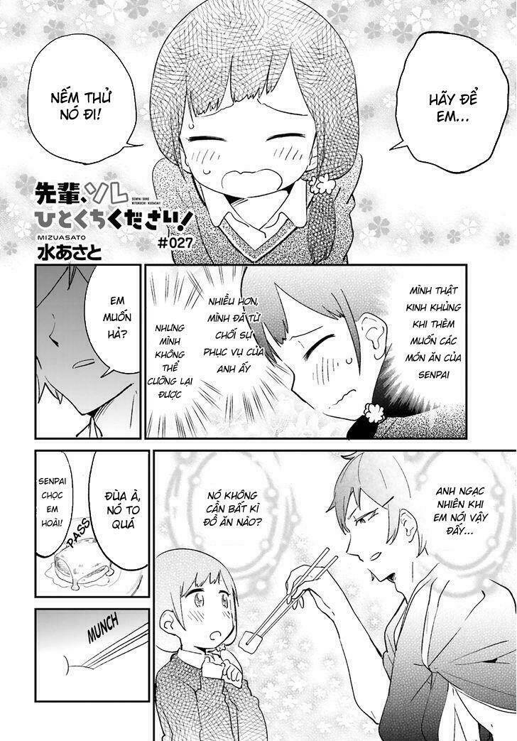 Senpai, Sore Hitokuchi Kudasai!: Chapter 27