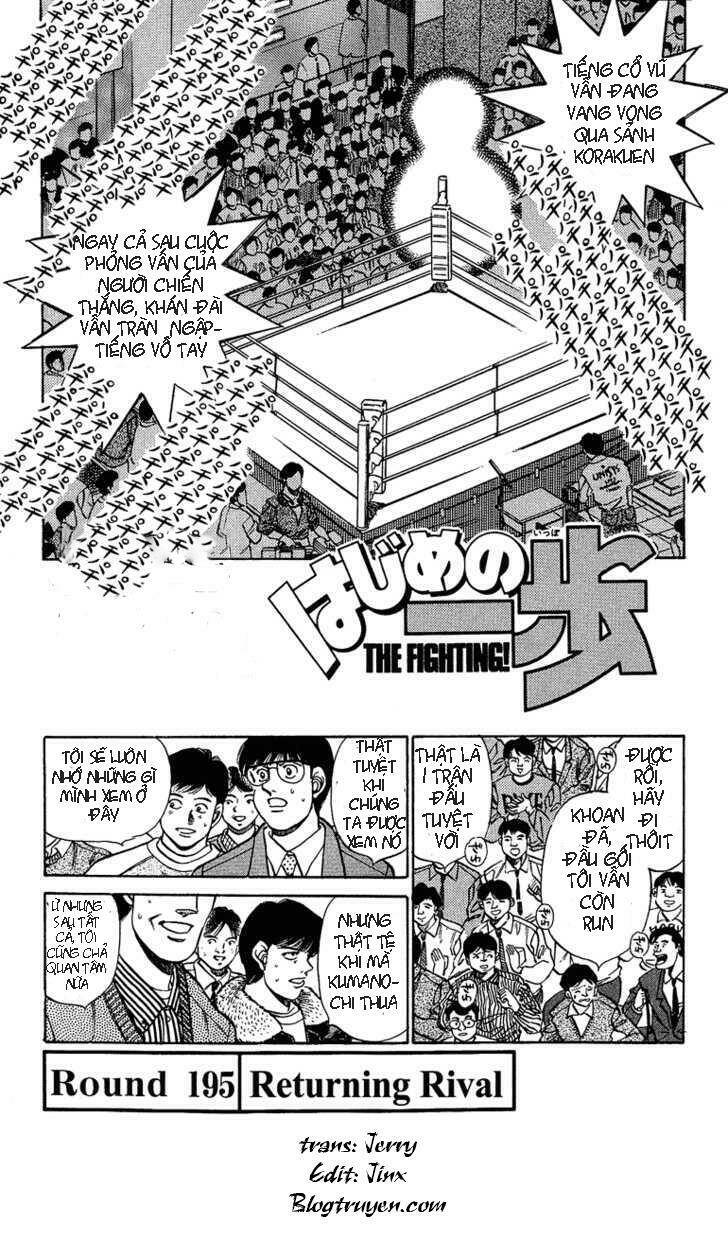 Võ Sĩ Quyền Anh Ippo: Chapter 195
